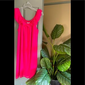 Hot pink sweet dress